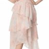 Summer Bohemian Elegant Beach Vacation Dresses Cascading Ruffle Chiffon Maxi Dress Women Casual Floral Print Flowing Long