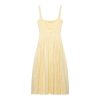 Women Pleated Slip Midi Party Long for Straps Beach Female Dresses