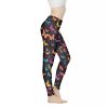 Women Full Length Leggings, Ethnic Geometric High Waist Stretchy Workout Tights, Ladybug Comfy Yoga Pants Plus Size