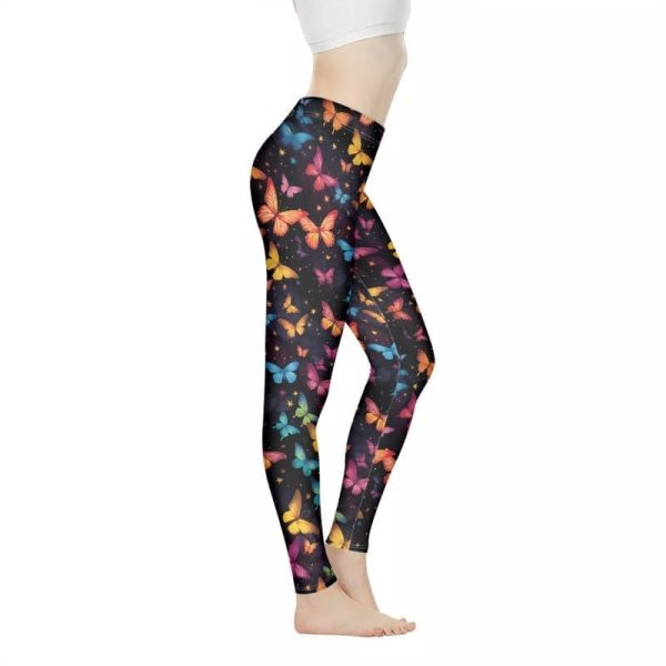 Women Full Length Leggings, Ethnic Geometric High Waist Stretchy Workout Tights, Ladybug Comfy Yoga Pants Plus Size