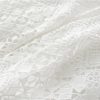 Womens White Lace Maxi Dress Long Sleeve Boho V Neck Flare Sleeve Vintage A Line Dress for Wedding Party Beach