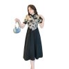 Chinese style retro modified cheongsam floral dress temperament long skirt