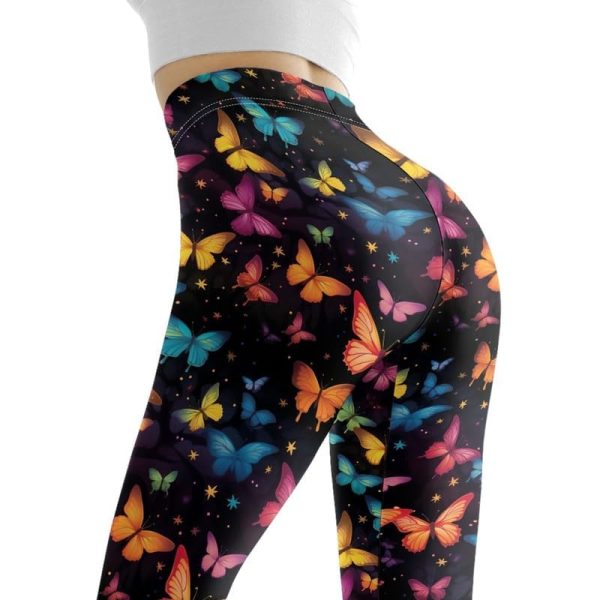 Women Full Length Leggings, Ethnic Geometric High Waist Stretchy Workout Tights, Ladybug Comfy Yoga Pants Plus Size