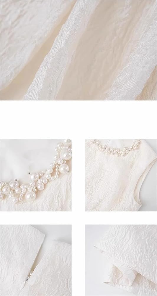 Women Elegant Dresses Vintage Classic Pearl Slim Fit Long Evening Formal Dress