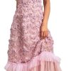 Bohemian Short Sleeve Round Neck Women’s Long Skirt Floral Print Ruffle Net Yarn Dress Casual Summer Elegant Party Dresses