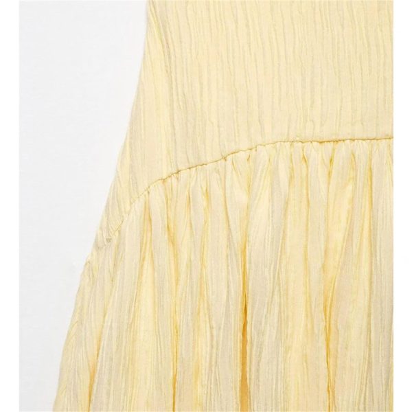 Women Pleated Slip Midi Party Long for Straps Beach Female Dresses