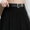 Women Elegant Suit A-Line Long Skirt for Fall Korean Style Work OL Office Big Swing Long Skirts