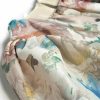 Women Runway Designer Puff Sleeve Folds Tiered Ruffles Printing Bohemian Elegant Dress