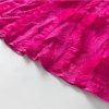 Women's Summer Sleeveless Midi Prom Dress Lace Ruffles Patchwork Party A-Line Party Evening Dresses
