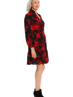 Women's Dress Easy Feminine Versatile Smocked Waist Ruffle Neckline