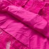 Women's Summer Sleeveless Midi Prom Dress Lace Ruffles Patchwork Party A-Line Party Evening Dresses