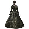18th Century Women's Rococo Ball Gown Renaissance Floral Jacquard Long Gothic Victorian Dress Masquerade Party Costumes