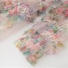Women's Floral Print Holiday Party Dresses Petal Sleeve Crinkle Irregular Lace Sexy Maxi Dress