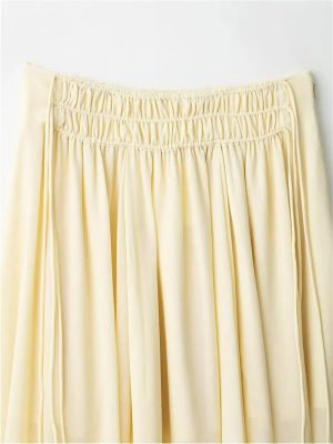 Women Pleated Long Skirt Ruffled Elegant Party Skirts ﻿