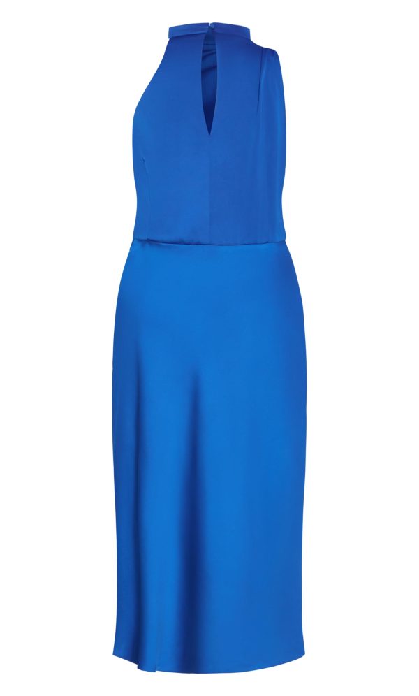 Women's Plus Size Dress-Limelight Halter Midi