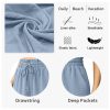 Womens Wide Leg High Waisted with Tie Belt Pockets Summer 2025 Vacation Pants