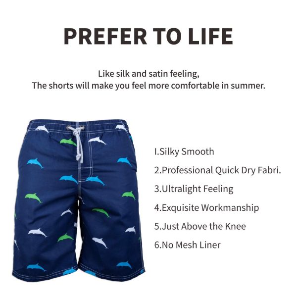 Men's Board Shorts, Quick Dry Swimwear Beach Holiday Party Bermuda Swim Big Pants …