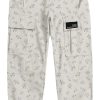 Girls&Womens Printed Cargo Pants Elastic Waist Lightweight Outdoor Jogger Pants, 6 Years - XX-Large