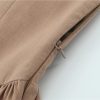 Women’S Dress Temperament Slim Summer Long Suspender V Neck Casual Adjustable Shoulder Strap Big Swing A Line Dresses