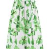 Bohemian Print Long Dress Women Summer Sexy Deep V Neck Beach Dress Casual Vacation Maxi Dress(Green,Small)