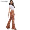 American Flag Flare Pants Women 4th of July Bell-Bottoms USA Wide Leg Pant Red Blue White Independence Day