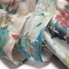 Women Runway Designer Puff Sleeve Folds Tiered Ruffles Printing Bohemian Elegant Dress