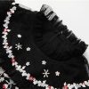 Women's Casual Vacation Dress Embroidery Sequins Net Yarn Cascading Ruffle Maxi Beach Party Dresses