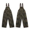 Women's Y2K Leopard Print Jeans Overall Chic Streetwear Baggy Wide Leg Jumpsuit Retro Hip Hop Loose trouser