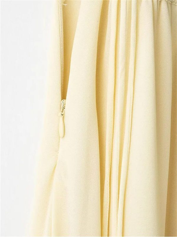 Women Pleated Long Skirt Ruffled Elegant Party Skirts ﻿