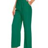 Wide Leg Pants Women's High Elastic Waisted in The Back Business Work Trousers Long Straight Suit Pants