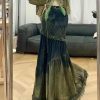Women High Waist Spliced Button Streetwear Long Skirts Patchwork Tassel Elegant Denim Skirts