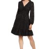 Women's V-Neck Ruched Waist Tiered Skirt Dress