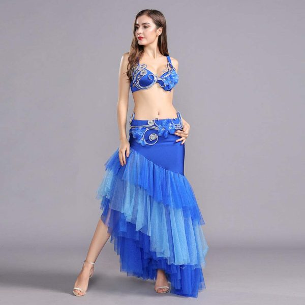 Belly Dance Costume Belly Dance Skirt Long Belly Dance Bra Belt Belly Dancing Outfit for Women Carnival Costumes