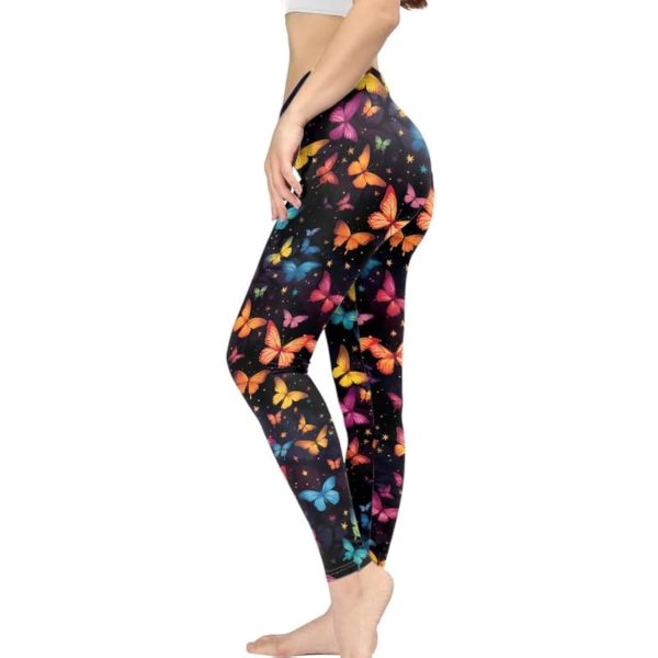 Women Full Length Leggings, Ethnic Geometric High Waist Stretchy Workout Tights, Ladybug Comfy Yoga Pants Plus Size