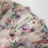 Women's Bohemian Floral Print Summer Beach Wedding Guest Party Dress Cascading Ruffle Net Yarn Maxi Dresses