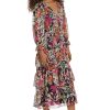 Women's V-Neck Tiered Skirt Maxi Day Dress Event Party Night Out Guest of
