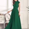 Women's Formal Sleeveless Floral Lace Bridesmaid Party Maxi Dress