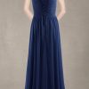 Women's Pleat Chiffon One Shoulder Bridesmaid Dresses Long Evening Dress Formal Wedding Party Dress