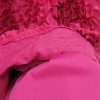 Women's 3D Floral Maxi Skirt, Elastic High Waist Ruffled Hem A-Line Skirt