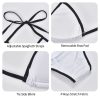 New Sexy Two Pieces Bikini Sets for Women Triangle Top & Thong String Tie-Up Swimsuit