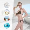 New Sexy Two Pieces Bikini Sets for Women Triangle Top & Thong String Tie-Up Swimsuit