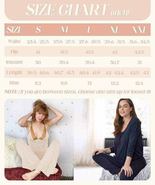 3 Pack Women's Wide Leg Pants with Pockets - Casual Loose Yoga Trouser Pants Sweatpants Palazzo Lounge Pajama Pants