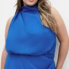 Women's Plus Size Dress-Limelight Halter Midi