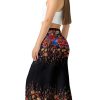 Palazzo Pants for Women - Boho Flare Leg Wide Summer Pant Women - Harem Waist Flowy Bottoms with Pockets