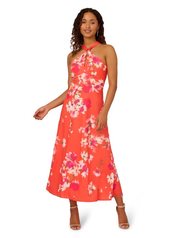 Women's Empire Halter Chiffon Dress