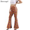 American Flag Flare Pants Women 4th of July Bell-Bottoms USA Wide Leg Pant Red Blue White Independence Day
