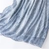 Boho Silk Dress Women Natural Sleeveless O Neck Lace Up Beach Dress Floral Printing Summer Maxi Dress(XX-Large)