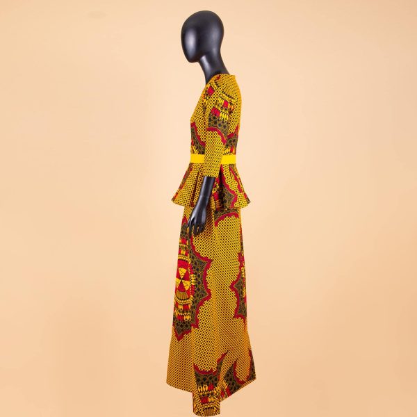 African Clothes for Women Dashiki Print Top and Skirts 2 Piece Set Outfits Ankara Party Wedding Suit
