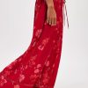 Women Summer Casual High Waist Wide Leg Pants Floral Print Palazzo Pant Flowy Lounge Beach Trousers with Pockets