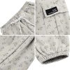 Girls&Womens Printed Cargo Pants Elastic Waist Lightweight Outdoor Jogger Pants, 6 Years - XX-Large
